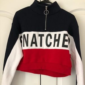H&M ‘Snatched’ Graphic Cropped Sweatshirt